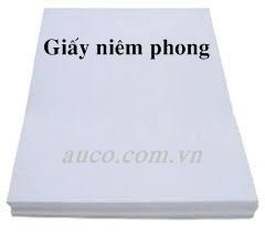 Giấy niêm phong